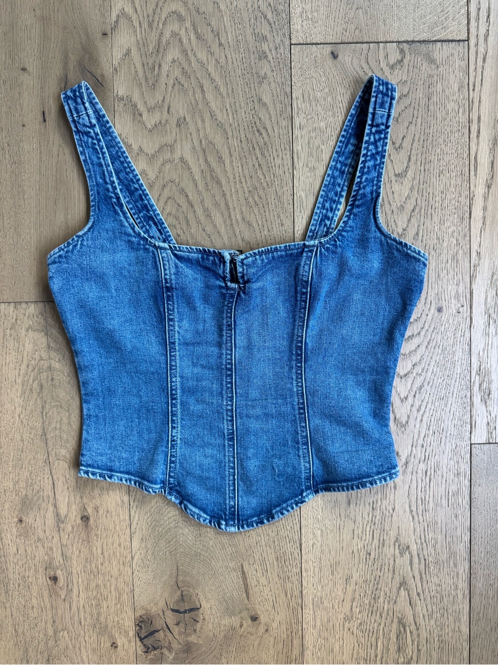 GAP Denim Corset Tank - Blue